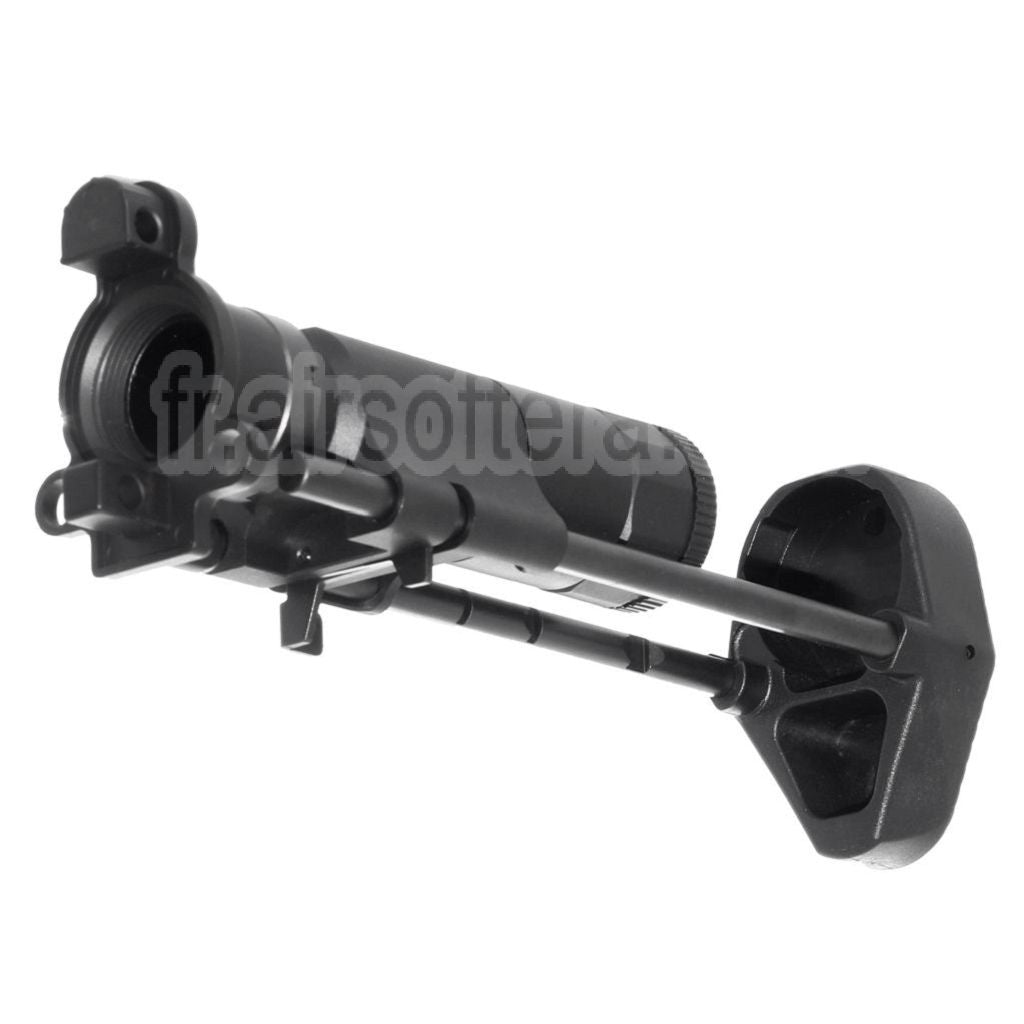 AirsoftEra 6-Position PDW Rétractable Sliding Crosse Convient pour Tokyo Marui MP5K Série AEG Fusil Noir