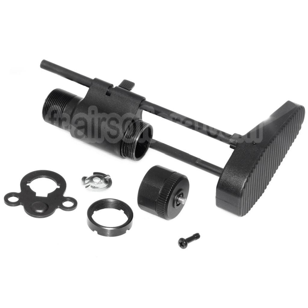 AirsoftEra 6-Position PDW Rétractable Sliding Crosse Convient pour Tokyo Marui M4 Série AEG Fusil Noir