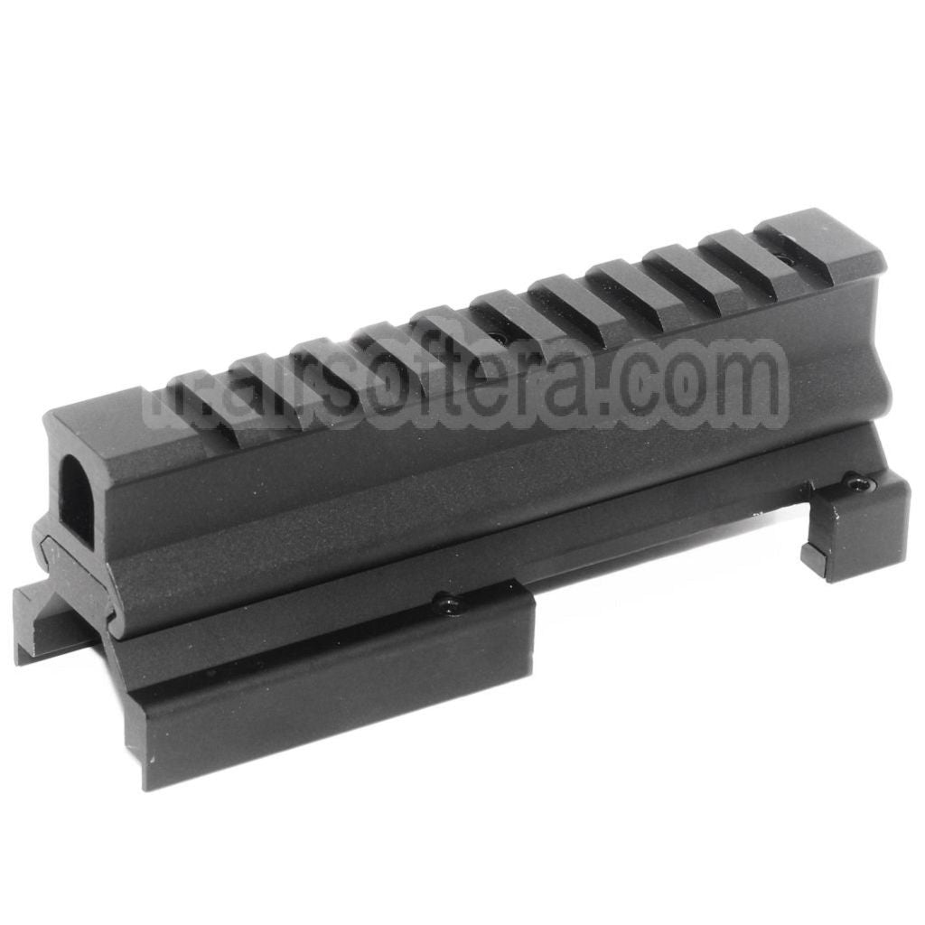 CYMA 130mm Haut Bas 20mm Rail Lunette Montage Set Convient pour CYMA Tokyo Marui VFC MP5 Série GBB AEG Fusil Airsoft Noir