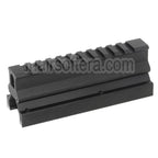 CYMA 130mm Haut Bas 20mm Rail Lunette Montage Set Convient pour CYMA Tokyo Marui VFC MP5 Série GBB AEG Fusil Airsoft Noir