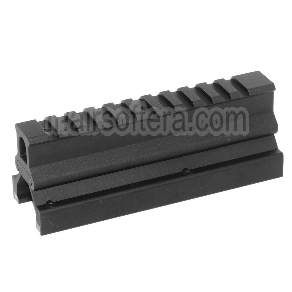 CYMA 130mm Haut Bas 20mm Rail Lunette Montage Set Convient pour CYMA Tokyo Marui VFC MP5 Série GBB AEG Fusil Airsoft Noir