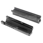 CYMA 130mm Haut Bas 20mm Rail Lunette Montage Set Convient pour CYMA Tokyo Marui VFC MP5 Série GBB AEG Fusil Airsoft Noir