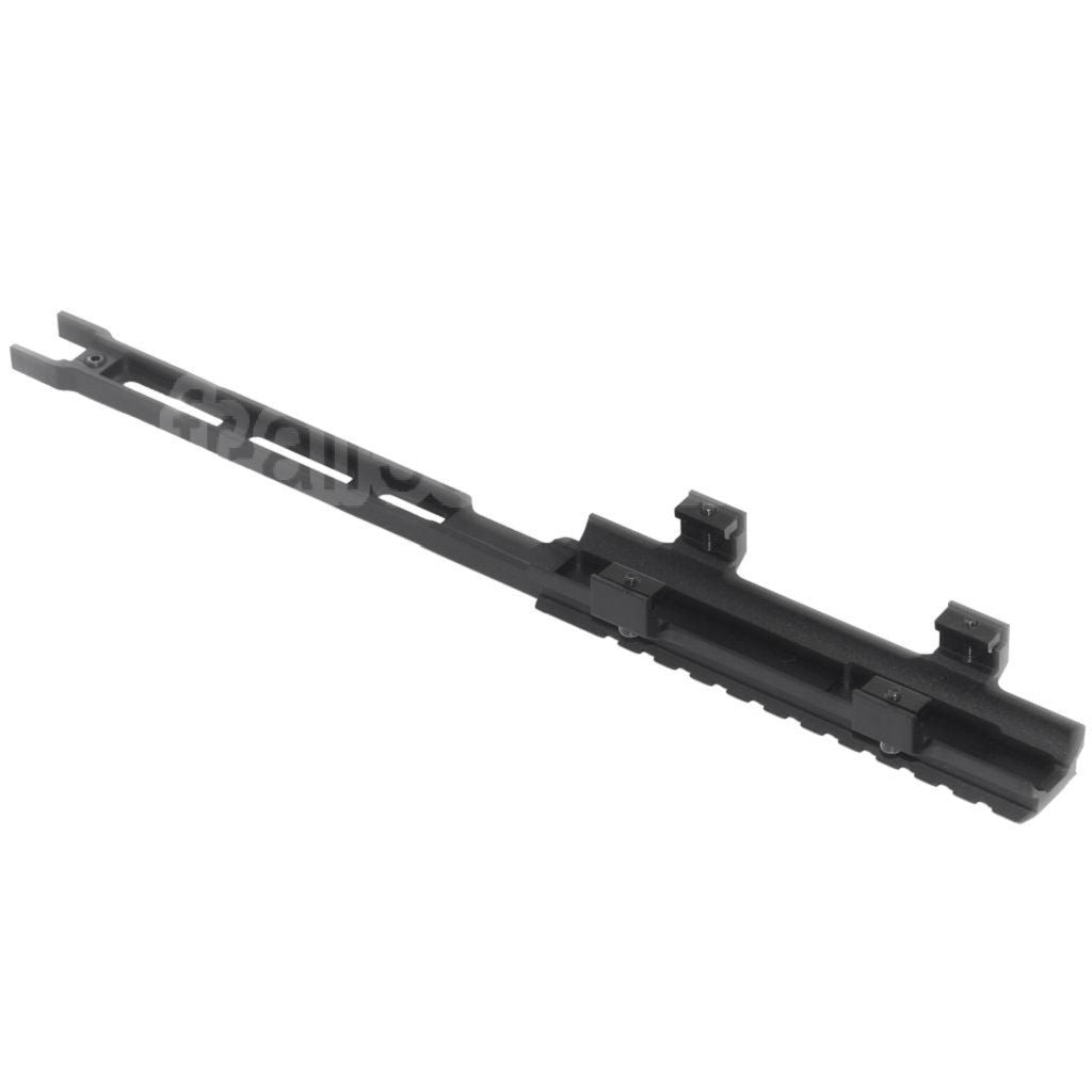 AirsoftEra 295mm Extended Top Rail Viseur Montage Convient pour CYMA Tokyo Marui MP5 Série AEG Fusil Noir
