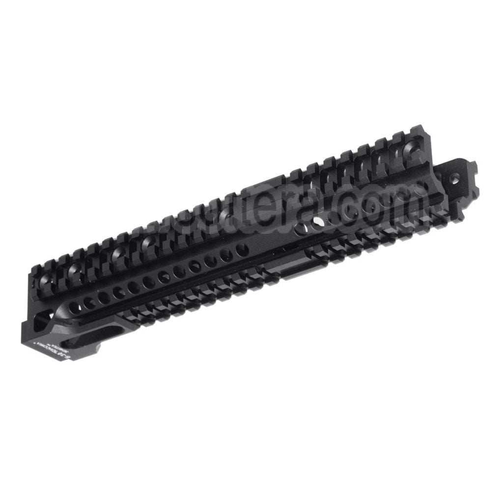 5KU CNC 254mm B30 Style Long Bas Rail de Garde-Main Convient pour CYMA AKM AK74 AK102 AK104 AK105 AK Série AEG Fusil Airsoft Noir