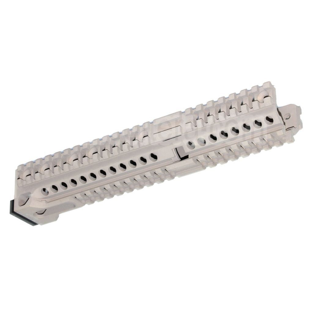 5KU CNC 254mm B30 Style Long Bas Rail de Garde-Main Convient pour D-Boys LCT GHK AKM AK74 AK102 AK104 AK105 AK Série AEG Fusil Airsoft Desert Tan
