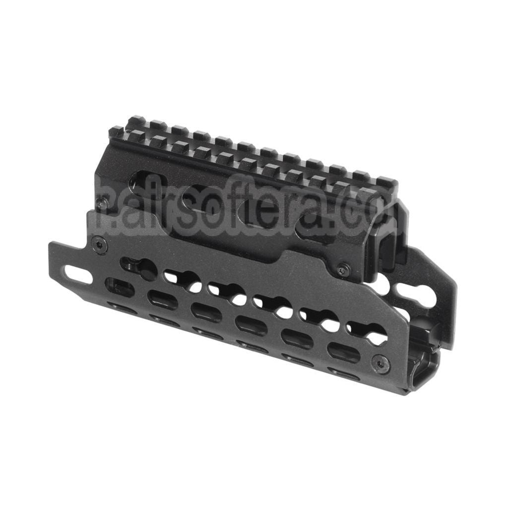 CYMA Aluminium KeyMod Rail de Garde-Main Convient pour AK74U Série AEG GBB Fusil Airsoft Noir