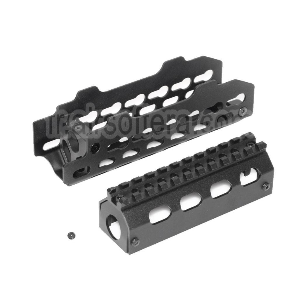 CYMA Aluminium KeyMod Rail de Garde-Main Convient pour AK74U Série AEG GBB Fusil Airsoft Noir