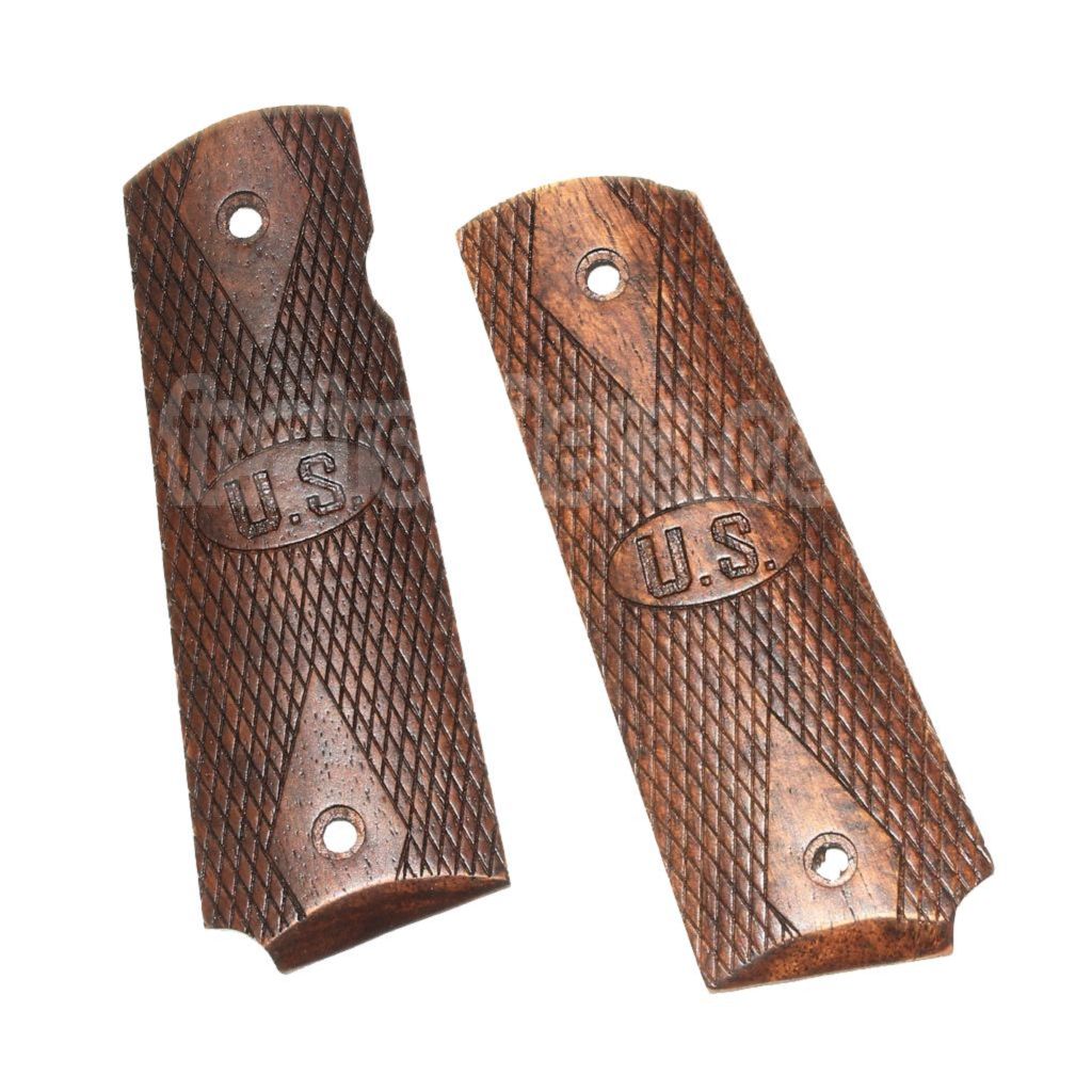 BOG Black Owl Gear US 1911 Wood Poignée Couvre Convient pour DOUBLE BELL ARMY AW WE KJ ​​Tokyo Marui M1911 MEU Série 70 M45A1 WARRIOR GBB Pistolet Airsoft