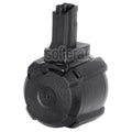 BATTLEAXE 1400 Billes Électrique Chargeur Tambour Convient pour MP5 Série AEG Fusil Airsoft Noir