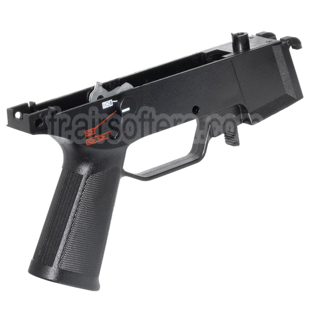 AirsoftEra Polymère Bas Boîtier Poignée Frame Convient pour Umarex S&amp;T H&amp;K UMP 45 Série AEG Fusil Noir