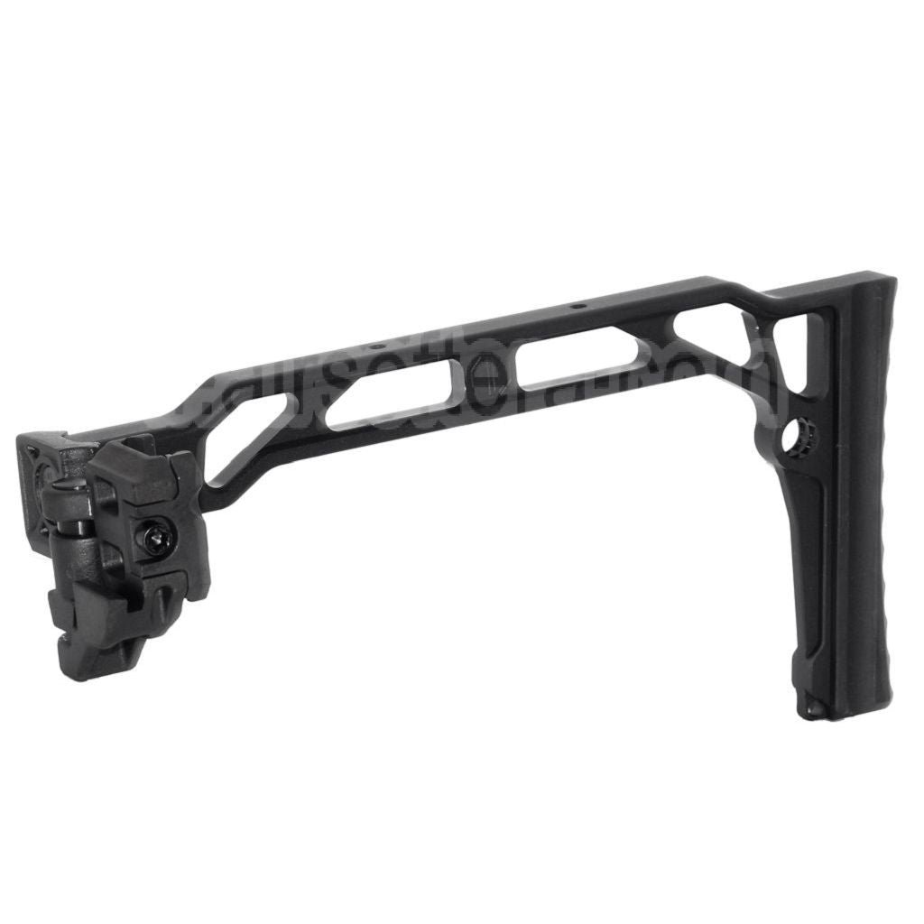 5KU 206mm SS-8R Style avec Pliable Mech Crosse Convient pour 1913 Picatinny Rail System Fusil Airsoft Noir