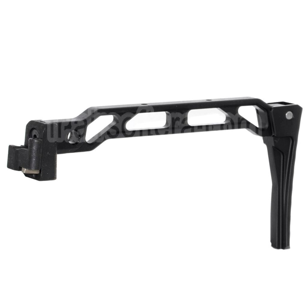 5KU 198mm AB-8R Style avec Pliable Butt Plaque Crosse Convient pour D-Boys GHK LCT CYMA AK Série Fusil Airsoft Noir