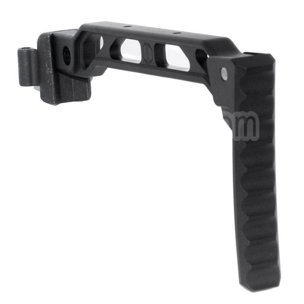 5KU 198mm AB-8R Style avec Pliable Butt Plaque Crosse Convient pour D-Boys GHK LCT CYMA AK Série Fusil Airsoft Noir