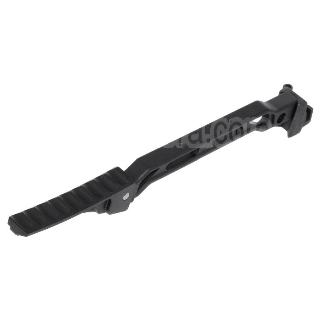 5KU 198mm AB-8R Style avec Pliable Butt Plaque Crosse Convient pour D-Boys GHK LCT CYMA AK Série Fusil Airsoft Noir
