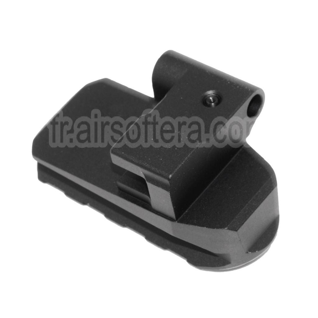 5KU M1913 Picatinny Rail Crosse Base Adaptateur avec QD Sangle Hole Convient pour CYMA D-Boys LCT GHK AK Série Fusil Airsoft Noir