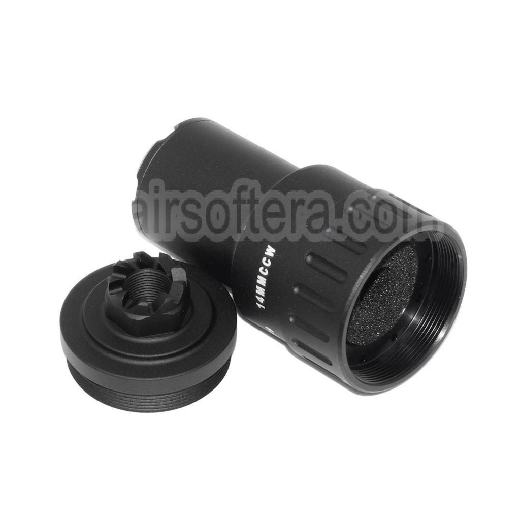 5KU 115mm MPI KP-9 Frein de Bouche Convient pour -14mm CCW sens antihoraire Canon Fusil Airsoft Noir