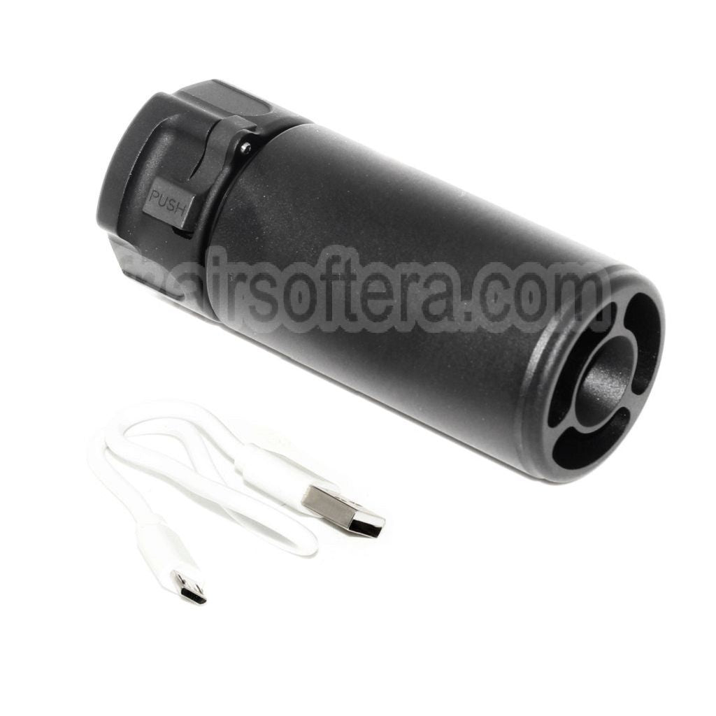 5KU 92mm Mini Silencieux avec Spitfire Traceur Convient pour -14mm CCW sens antihoraire Canon Fusil Airsoft