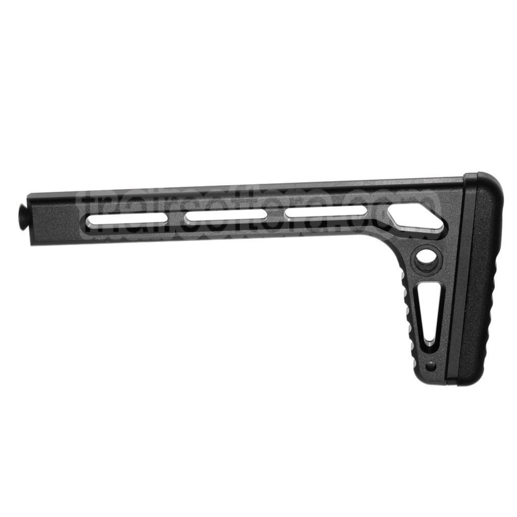 5KU 205mm Minimaliste Pliable Crosse Convient pour MCX / MPX M1913 Picatinny Rail System Fusil Airsoft Noir