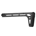 5KU 205mm Minimaliste Pliable Crosse Convient pour MCX / MPX M1913 Picatinny Rail System Fusil Airsoft Noir