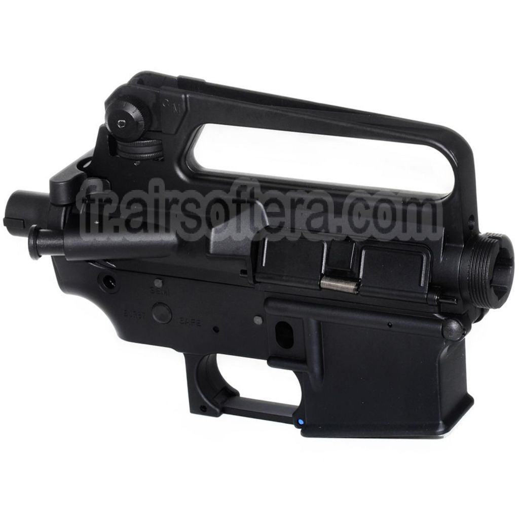 E&amp;C M16A2 Haut Bas Métal Boîtier Convient pour E&amp;C Tokyo Marui M4 M16 Série AEG Fusil Airsoft Noir