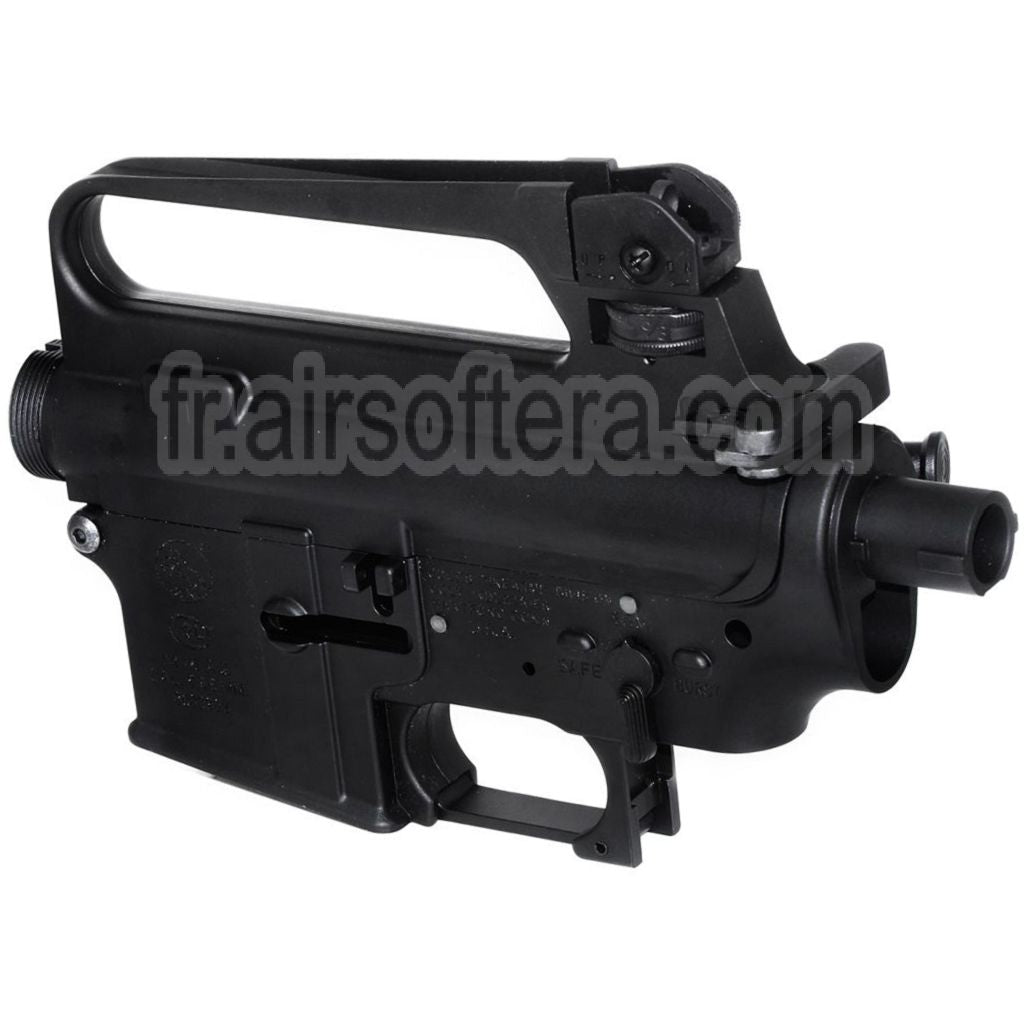 E&amp;C M16A2 Haut Bas Métal Boîtier Convient pour E&amp;C Tokyo Marui M4 M16 Série AEG Fusil Airsoft Noir