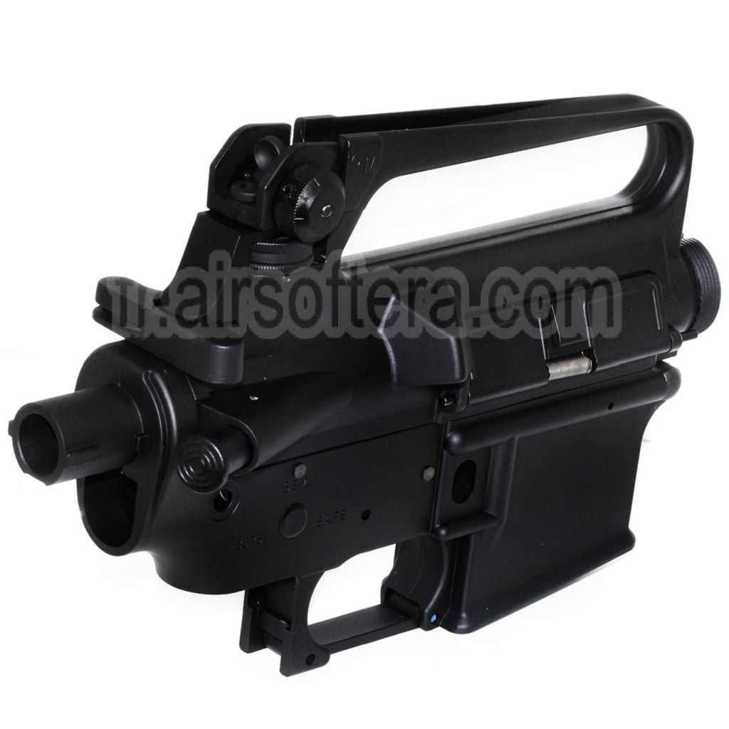 E&amp;C M16A2 Haut Bas Métal Boîtier Convient pour E&amp;C Tokyo Marui M4 M16 Série AEG Fusil Airsoft Noir
