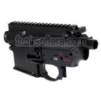 E&amp;C 416 A5 Haut Bas Métal Boîtier Convient pour E&amp;C Tokyo Marui 416 A5 M4 M16 Série AEG Fusil Airsoft Noir