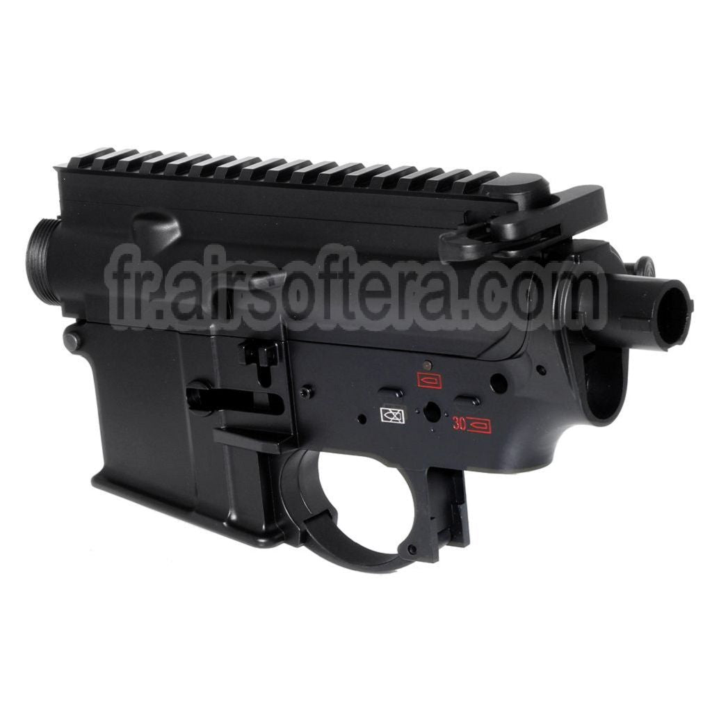 E&amp;C 416 A5 Haut Bas Métal Boîtier Convient pour E&amp;C Tokyo Marui 416 A5 M4 M16 Série AEG Fusil Airsoft Noir