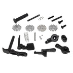 E&amp;C 416 A5 Haut Bas Métal Boîtier Convient pour E&amp;C Tokyo Marui 416 A5 M4 M16 Série AEG Fusil Airsoft Noir