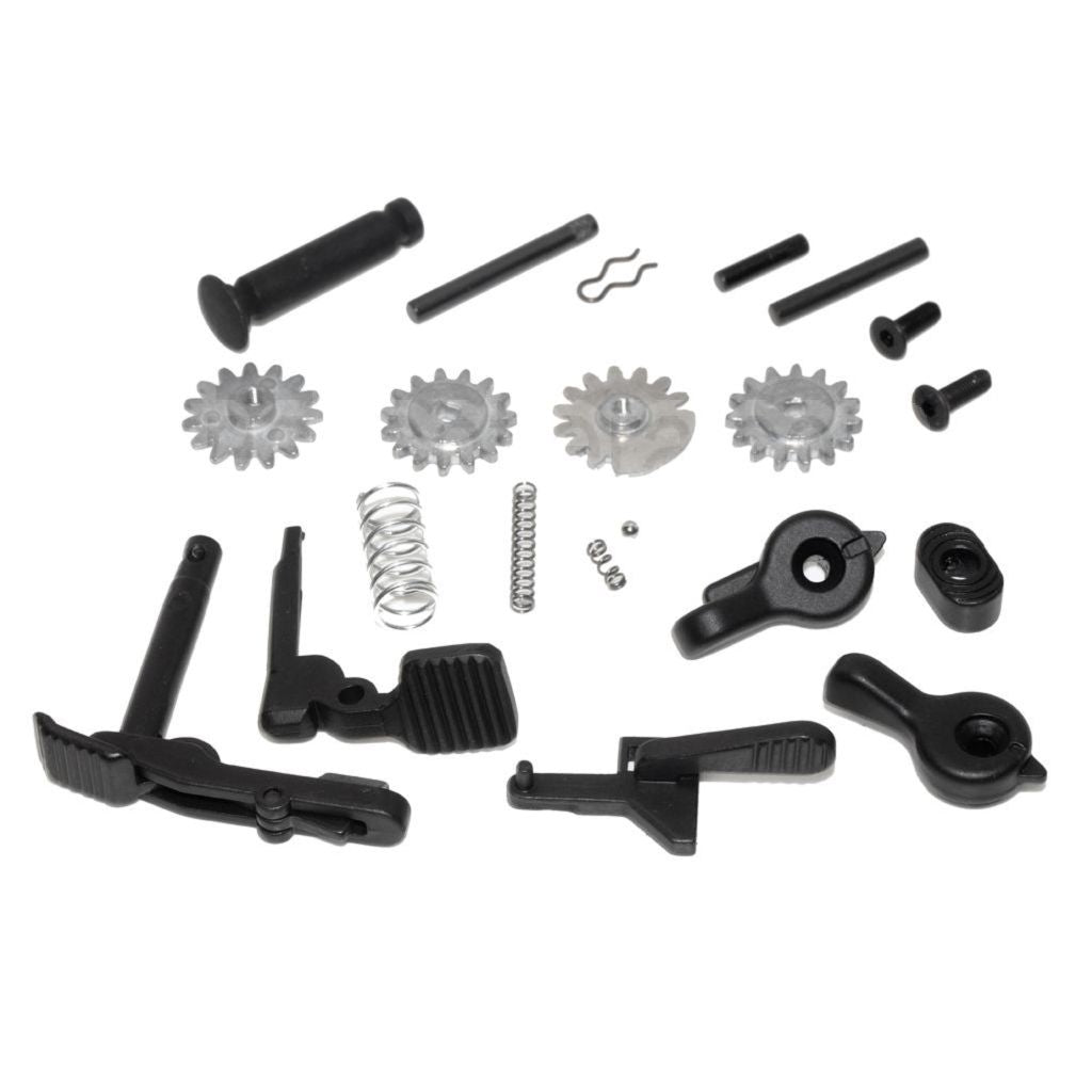 E&amp;C 416 A5 Haut Bas Métal Boîtier Convient pour E&amp;C Tokyo Marui 416 A5 M4 M16 Série AEG Fusil Airsoft Noir