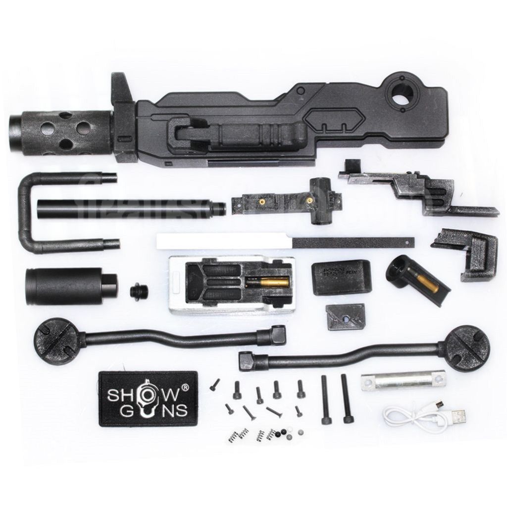 Show Guns Tactical SG RX-79 Gundam Ground Type MG100 Machine Gun Kit avec Fire Pig Light Tracer Convient pour Action Army AAP-01 Série GBB Pistolet Airsoft