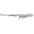 King Arms Argent Kit Convient pour King Arms Thompson M1A1 Série AEG Fusil Airsoft