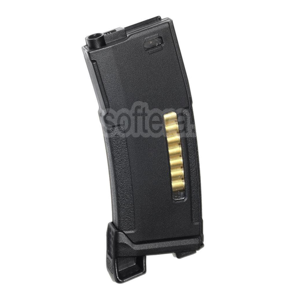 PTS 150 Billes Mid-Cap Enhanced Polymère Chargeur avec MAGPOD Base Plate Convient pour M4 M16 Série AEG Fusil Airsoft Noir