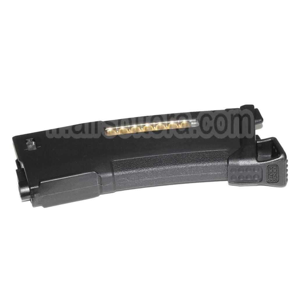 PTS 150 Billes Mid-Cap Enhanced Polymère Chargeur avec MAGPOD Base Plate Convient pour M4 M16 Série AEG Fusil Airsoft Noir