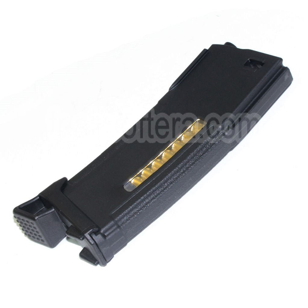 PTS 150 Billes Mid-Cap Enhanced Polymère Chargeur avec MAGPOD Base Plate Convient pour M4 M16 Série AEG Fusil Airsoft Noir