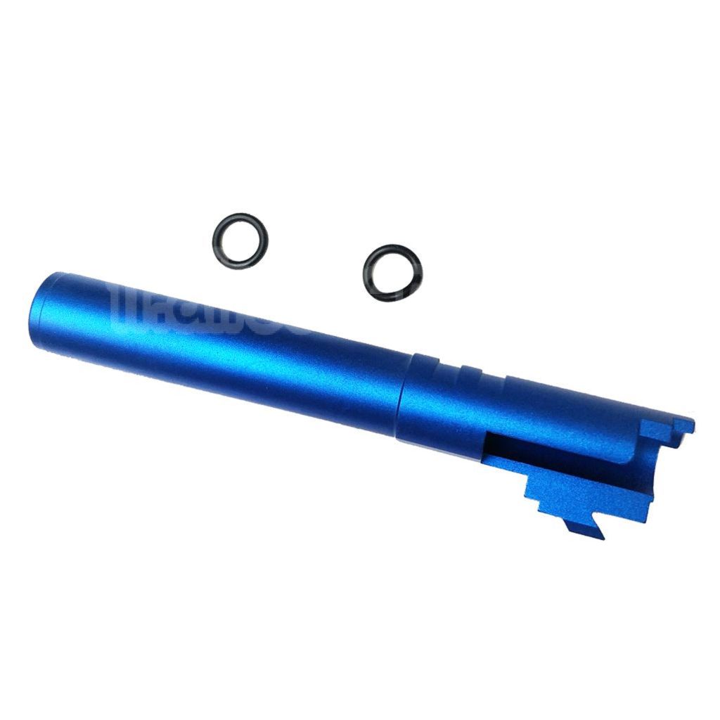 5KU 5 Pouces 123/127mm CNC Aluminium Canon Extérieur +11mm CW sens horaire Convient pour Armorer Works AW WE-TECH Tokyo Marui Hi-Capa 5.1 GBB Pistolet Airsoft