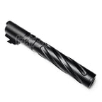 5KU 5 Pouces 123/127mm CNC Aluminium Tornade Style Spirale Canon Extérieur +11mm CW Convient pour Armorer Works AW WE-TECH Tokyo Marui Hi-Capa 5.1 GBB Pistolet Airsoft