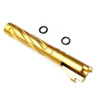5KU 5 Pouces 123/127mm CNC Aluminium Tornade Style Spirale Canon Extérieur +11mm CW Convient pour Armorer Works AW WE-TECH Tokyo Marui Hi-Capa 5.1 GBB Pistolet Airsoft