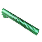 5KU 5 Pouces 123/127mm CNC Aluminium Tornade Style Spirale Canon Extérieur +11mm CW Convient pour Armorer Works AW WE-TECH Tokyo Marui Hi-Capa 5.1 GBB Pistolet Airsoft