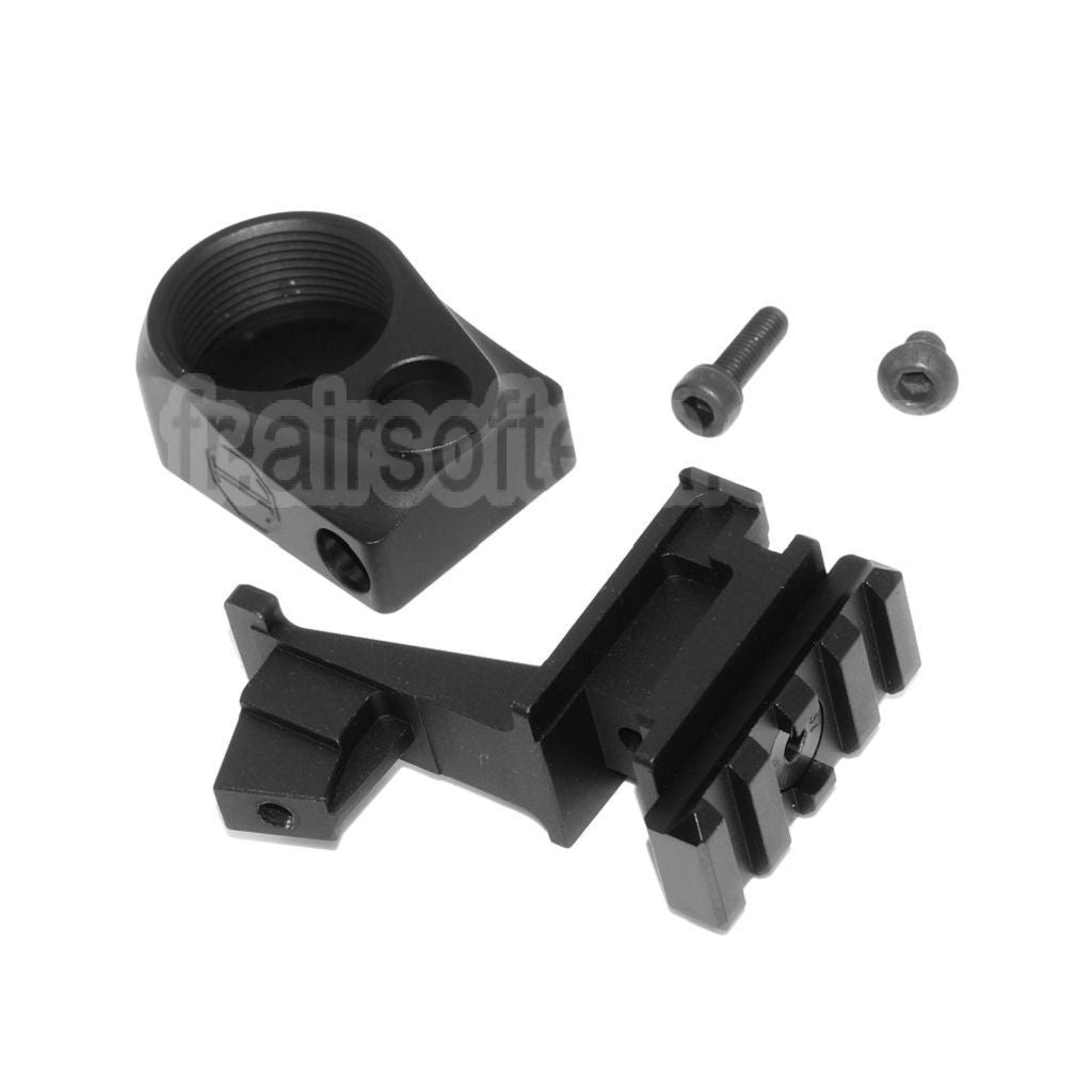 5KU Buffer Tube et M1913 20mm Rail AK To M4 Crosse Adaptateur Convient pour Tokyo Marui AKM GBB Fusil Airsoft Noir
