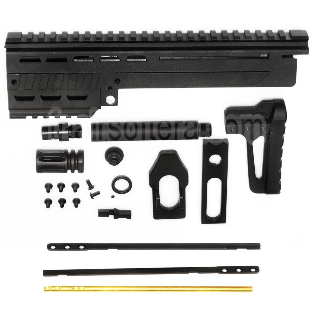King Arms Max 11 MK12 Garde-Main Barrel Kit Convient pour KWA / KSC M11A4 M11 GBB Fusil Airsoft Noir
