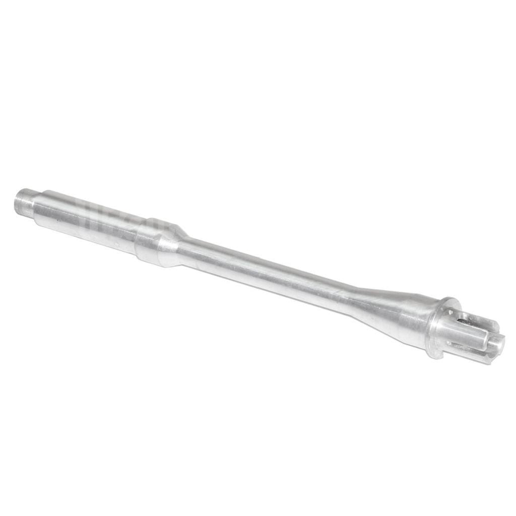 Battleaxe 265mm/280mm M4 CQB Canon Extérieur -14mm CCW sens antihoraire Convient pour M4 M16 AEG Fusil Airsoft Argent