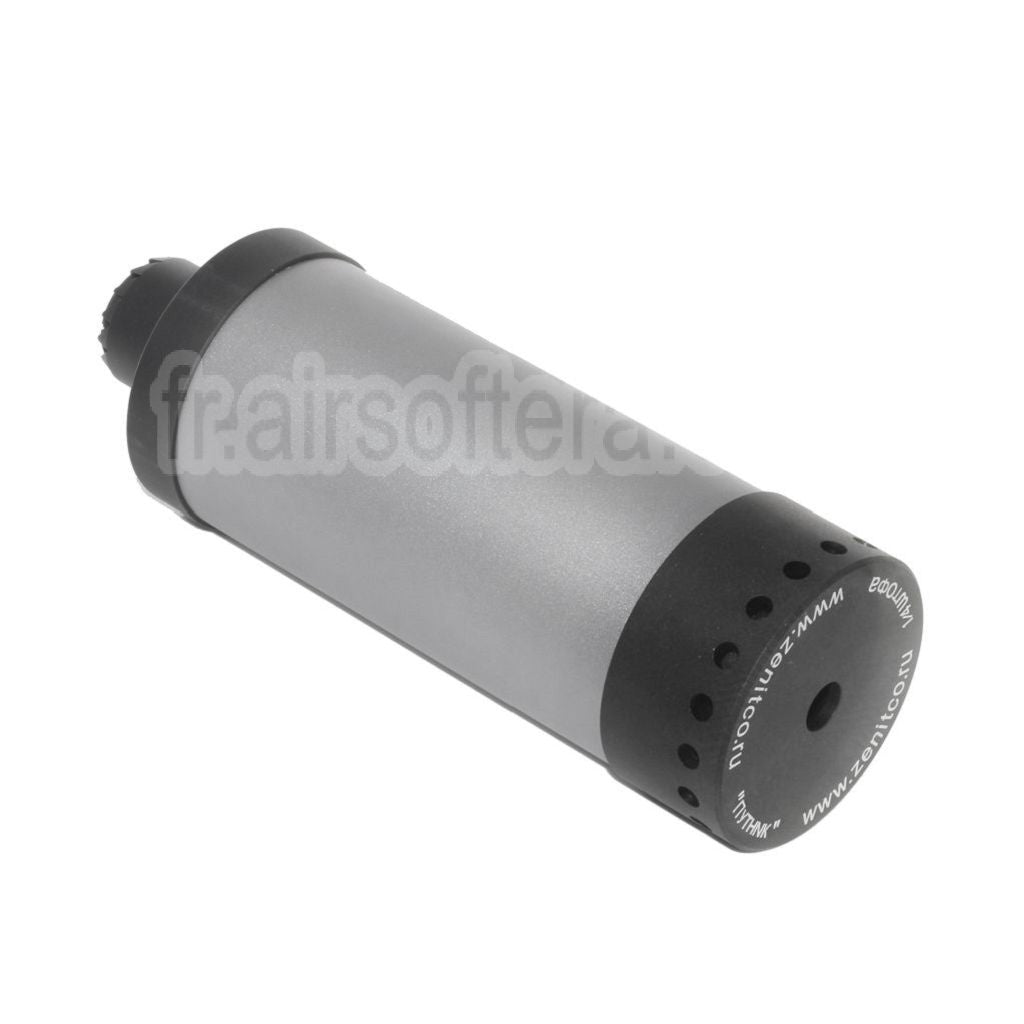 5KU 175mm DTK PUTNIK Mock Silencieux avec +24mm CW sens horaire / -14mm CCW sens antihoraire Adaptateur Noir/Gris
