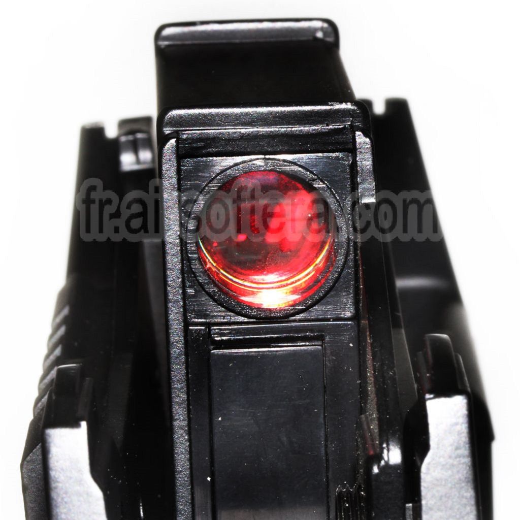 CYMA En Haut Boîtier avec Point rouge Convient pour CYMA Tokyo Marui P90 Série AEG Fusil Airsoft Noir