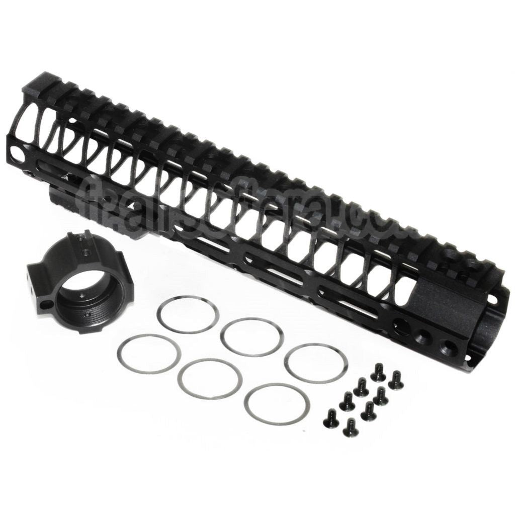 CYMA 256mm 10 Pouces M-LOK RAS Rail de Garde-Main Convient pour CYMA VFC GHK Tokyo Marui M4 M16 Série AEG Fusil Airsoft Noir