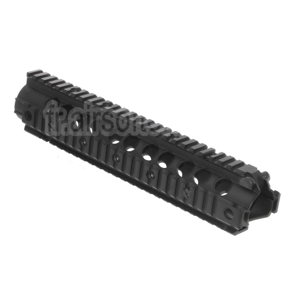 CYMA 273mm SR16 URX RAS Garde-Main 4-Côtés Rail System Convient pour CYMA Tokyo Marui M4 M16 Série AEG Fusil Airsoft Noir