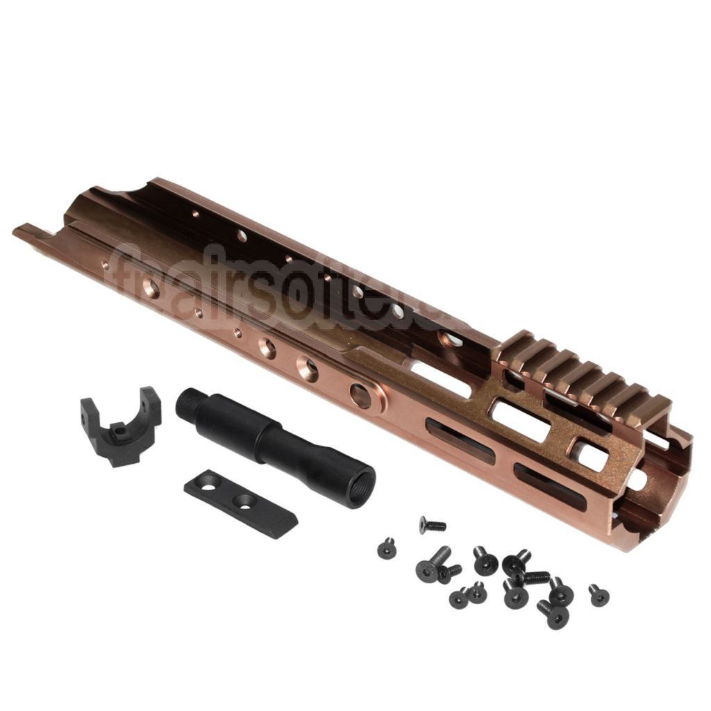 AirsoftEra CNC Aluminum 300mm KC Style MREX M-LOK Rail de Garde-Main Convient pour Double Bell BY-805 VFC WE-Tech Tokyo Marui SCAR Série AEG GBB Fusil