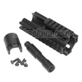 AirsoftEra CNC Aluminium 125mm 4-Côtés Rail de Garde-Main Convient pour Double Bell BY-805 VFC WE-Tech Tokyo Marui SCAR Série AEG GBB Fusil
