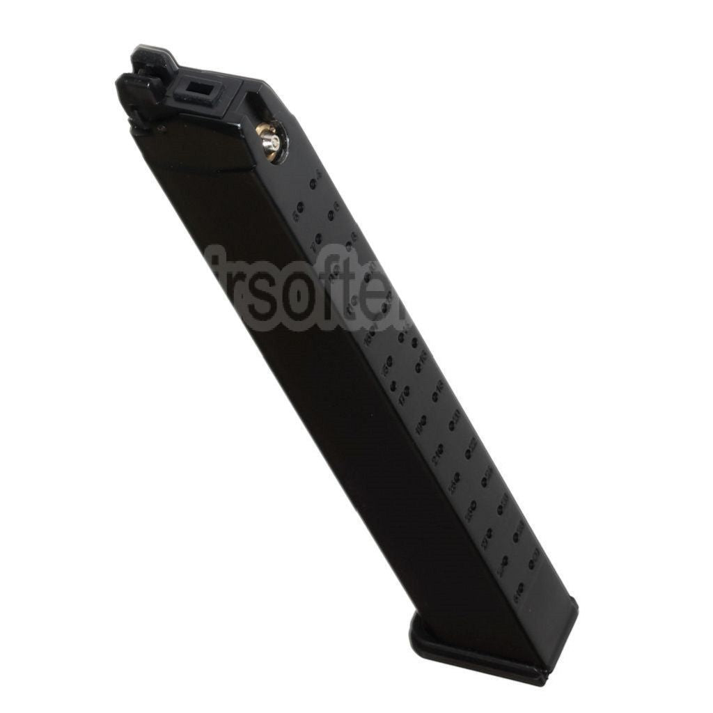 DOUBLE BELL 50 Billes Long Gaz Chargeur Convient pour G17 G18C G34 G35 G-Série GBB Pistolet Airsoft Noir