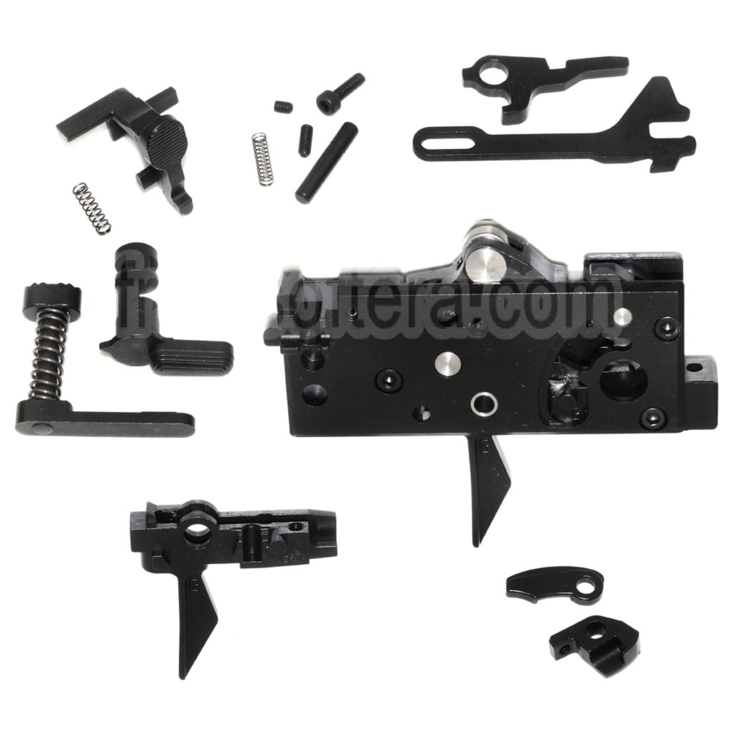 Guns Modify EVO Drop In CNC Full Acier Bas Parties G-Style Gâchette Set Convient pour GM Tokyo Marui M4 Série MWS GBB Fusil Airsoft